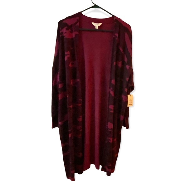 Terra Sky Plus Cardigan Sweater Women’s Size 2X New With Tags Open Front - Picture 2 of 6
